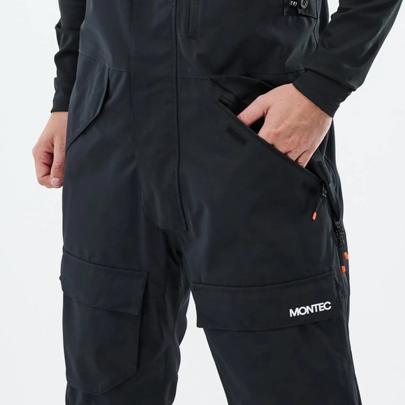 Montec Men's Black Ski & Snowboard Bib - Picture 3 of 6